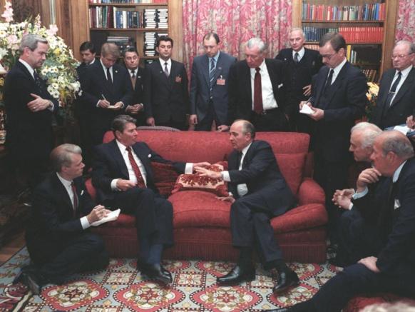 Reagan en Gorbatsjov